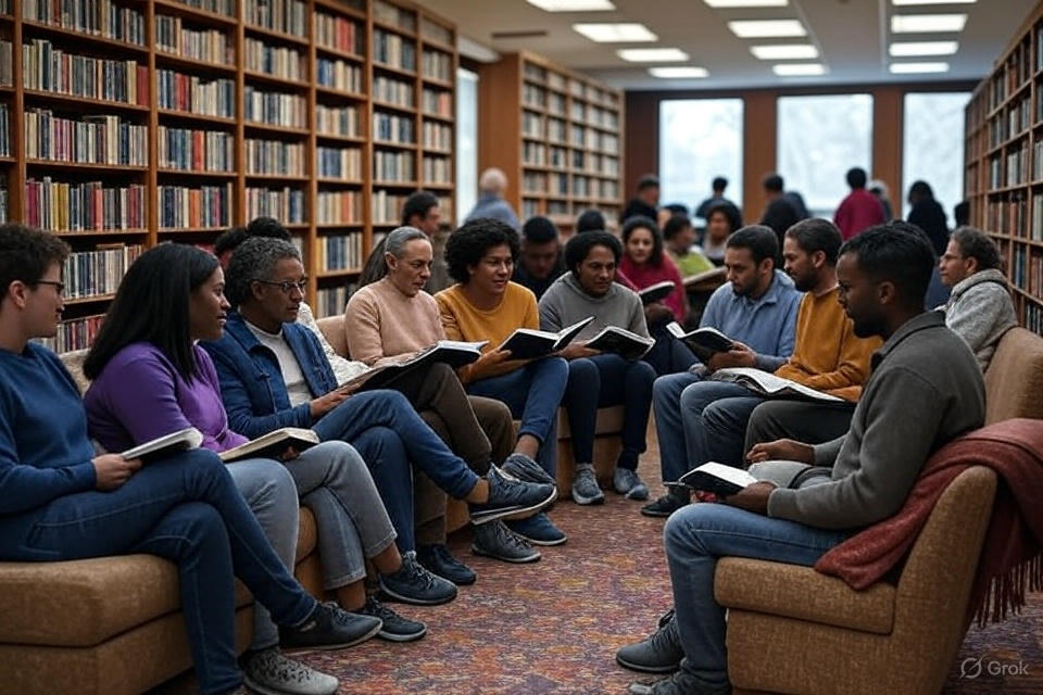 Literary Moments at the Ashram Library