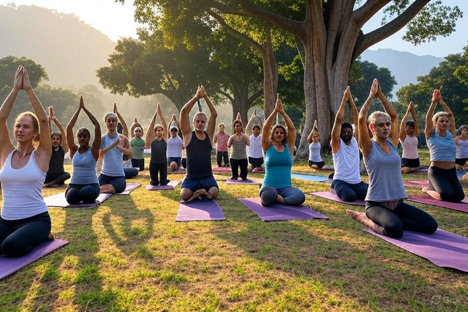 Yoga at Char Chinar – A Sacred Sunrise